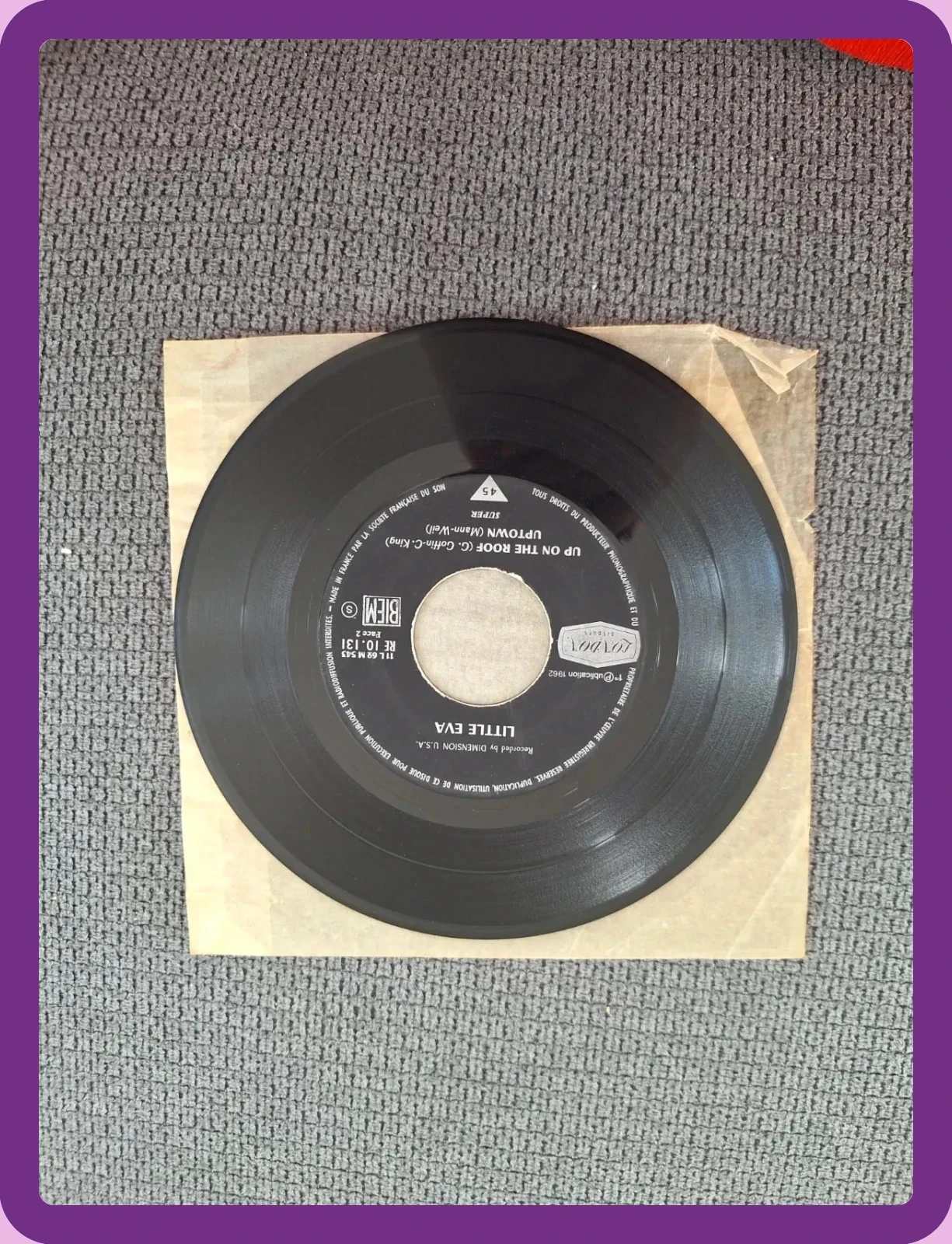 Vinyle 45 tours Little Eva Loco Motion – photo 3